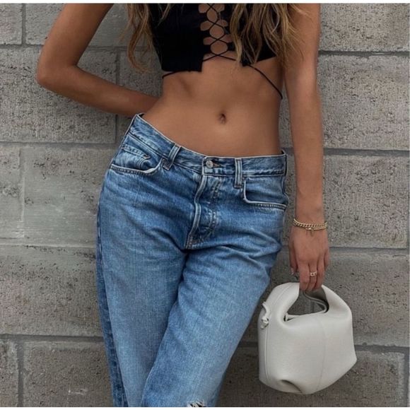 GRLFRND NWT Bella Low Rise Boyfriend in Balboa Park Women’s Size 23 - Picture 3 of 12